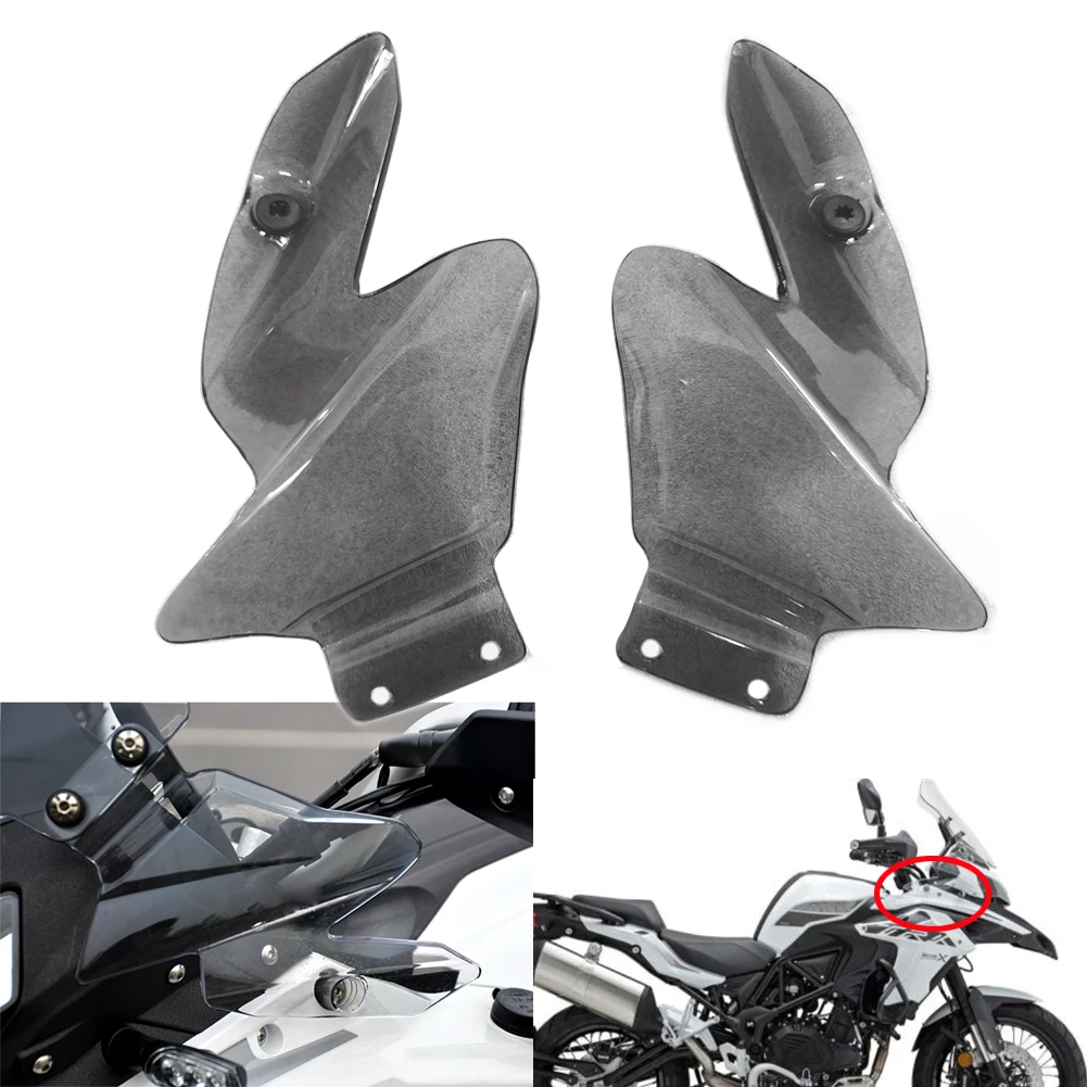 Motorrad vorne links rechts Windschutz scheibe Seite Windschutz scheibe für Benelli trk502 trk502x trk552 trk552x grau trk 502x Image