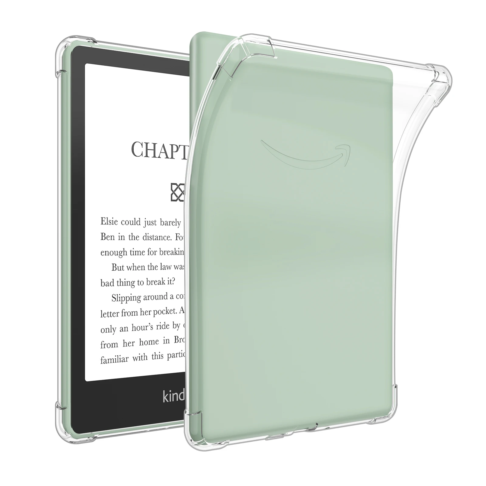 Klare Silikon-Rückseite Schutzhülle Funda stoßfeste Hülle für Kindle Paperwhite 6/ 6.8 11. Generation 2021/2022 Release Image