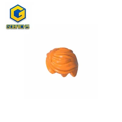 Gobricks GDS-M113 Minifigur, Hair Swept Back Tousled, kompatibel mit Lego 43753, technischen Bausteinen, Liftarm, modifiziert Image