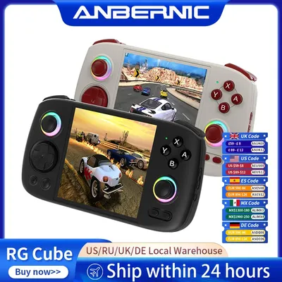 ANBERNIC RG Cube Handheld-Spielekonsole 3,95'' IPS Multi-Touchscreen T820 Android 13 RGB-Joystick Image