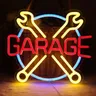 GARAGE Neon Sign USB LED Neon Light Sign per la decorazione della parete Garage Game Room Man Cave