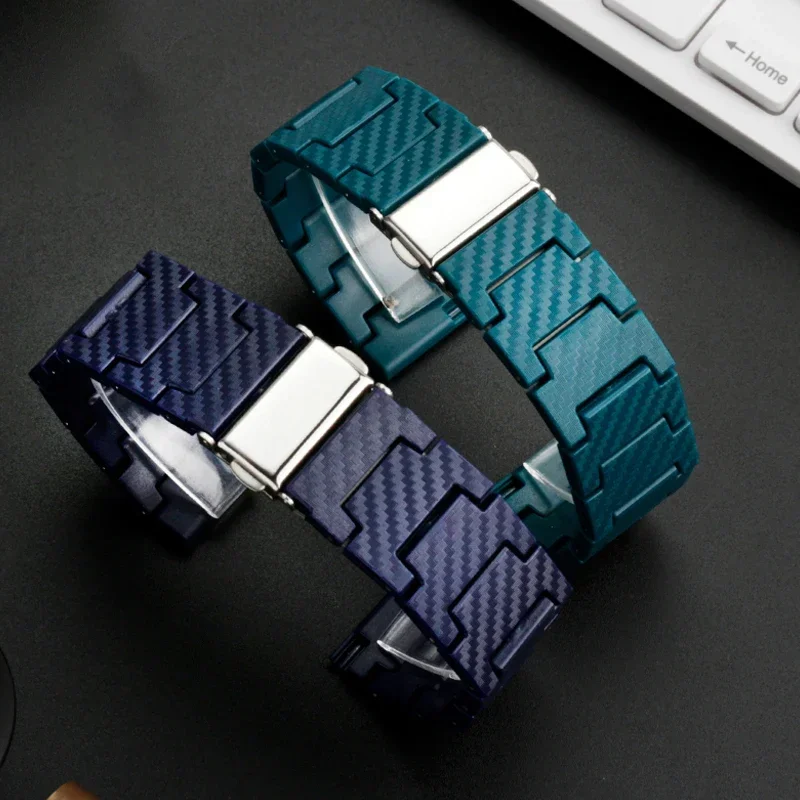 20 22 mm Kohlefaserarmband für Samsung Galaxy 4 5/Classic 46 mm/Active 2 40 mm/44 mm Gear S3 Armband Huawei Watch GT/2e/3/Pro Band Image