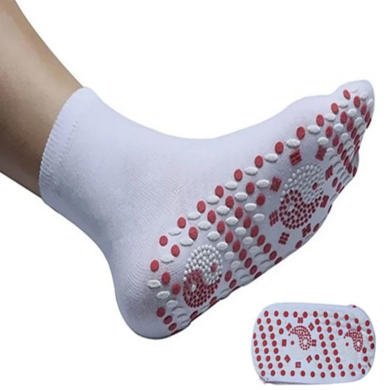Selbst heizende Socken Bodens ocken Tomalin Health Care Thermos ocken Massage Anti-Cold Mid-Tube Docht wirkende Baumwoll socken