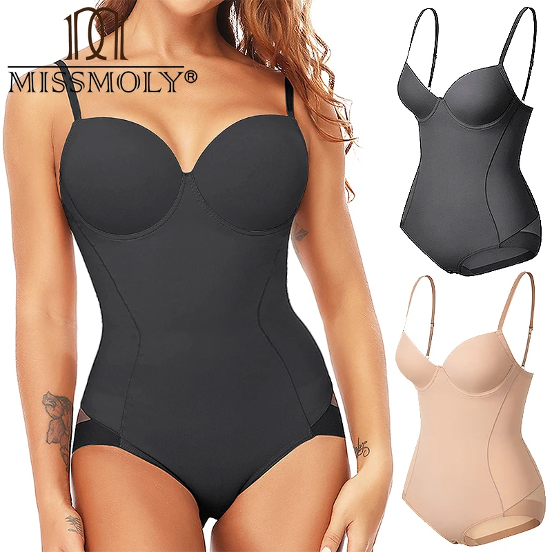 MISSMOLY Frauen Abnehmen Bodys einteiliges Shapewear Tops Bauch-steuer Body Shaper Integrierten Bh Leibchen Overalls 2025 Image