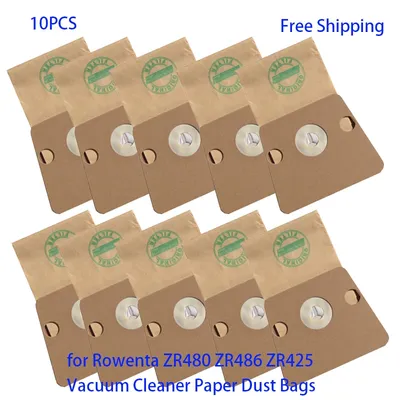 10PCS Staubsauger Papier Staub Tasche für Rowenta ZR480/ZR486/ ZR425/RO1274/Soam RO1221 Staub Image