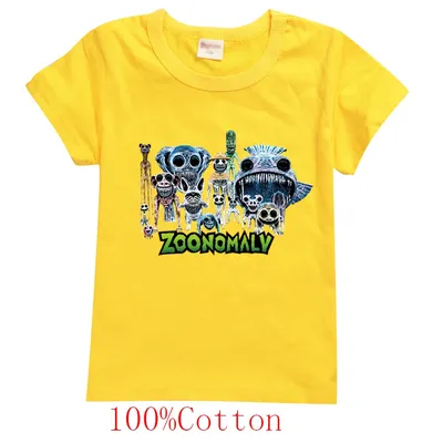 New Game Zoonomaly T-shirt Kids 2024 Summer Clothes for Baby Girls Short Sleeve Tops Teen Boy Cotton