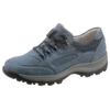 Schnürschuh WALDLÄUFER "HOLLY", Damen, Gr. 4,5 (37,5), blau (jeansblau, kombiniert), Nubukleder, Textil, sportlich, Schuhe, mit herausnehmbarem Fußbett, Freizeitschuh, Halbschuh, Schnürschuh
