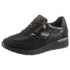 Schnürschuh WALDLÄUFER "K-RAMONA-Soft", Damen, Gr. 5,5 (38,5), schwarz, Nubukleder, Textil, Lackleder, sportlich, Schuhe, mit Luftpolster-Laufsohle, K-Weite
