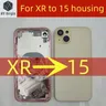 DIY housing For XR Like 15 Housing XR Up To 15 Housing Back DIY Back Cover Housing Battery Middle