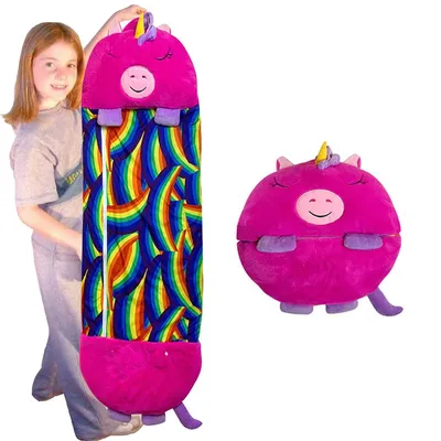 Cartoon Sleeping Bag For Children Animal Throw Pillow Folding Anti-Kick Comforter Sleeping Bag For Children Birthday Gift