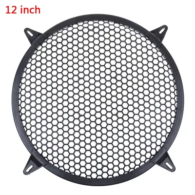 6''/8''/10''/12'' Black Plastic Car Audio Speaker Sub Woofer Grille Guard Protector Cover Mesh Round Car Subwoofer Speaker Cover