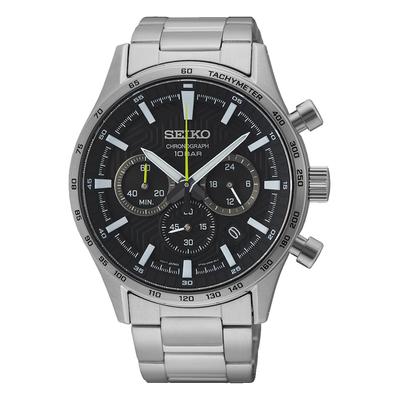 Seiko - Herrenuhr Seiko Chronograph silber - edelstahl Herrenuhren 1 ct