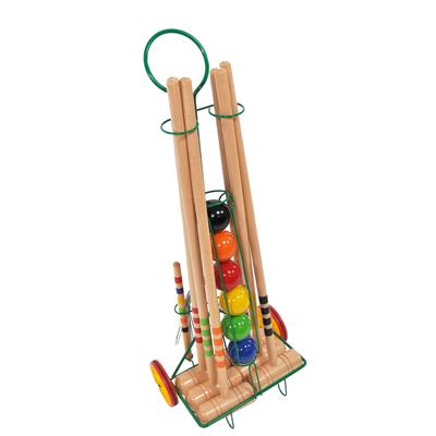 6-Player Croquet Set w/Trolley