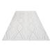 White 158 x 32 x 0.4 in Area Rug - Hokku Designs Rectangle Huxtyn Area Rug w/ Non-Slip Backing Metal | 158 H x 32 W x 0.4 D in | Wayfair