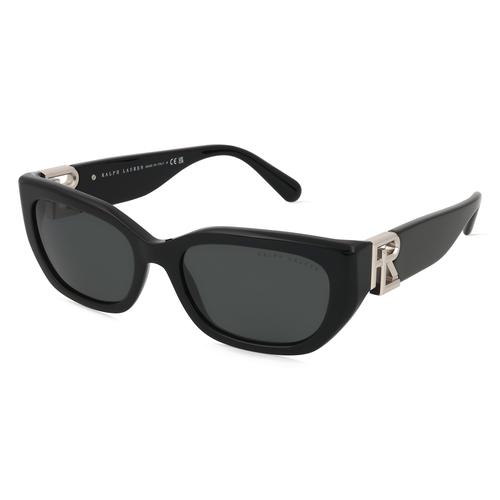 Polo Ralph Lauren 0RL8222 Damen-Sonnenbrille Vollrand Cateye Metall-Gestell, schwarz