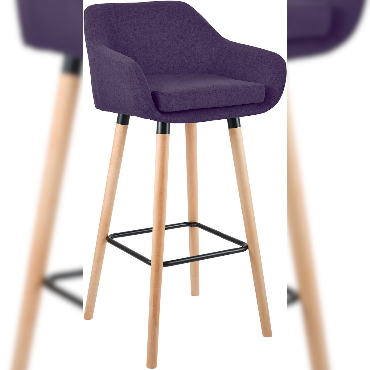 CLP Barhocker Grant Stoff lila Image