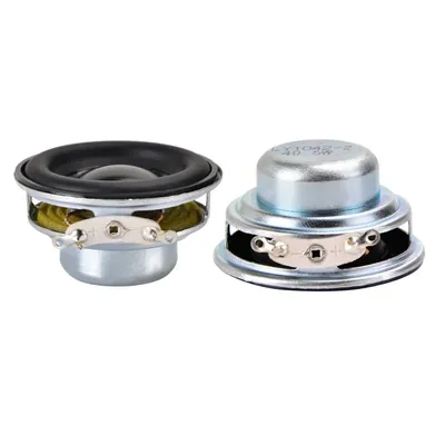 2Pcs/lot 40MM 4 Ohm 5W Audio Portable Speakers 1.5 Inch 16 Core Small Full Range Rubber Side NdFeB Waterproof DIY Speaker