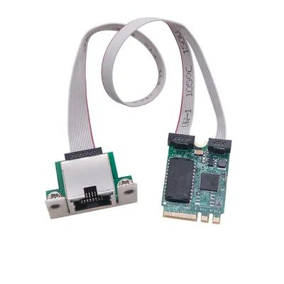 2.5Gb Network Adapter M.2 A+E/Mini PCIE to RJ45 COM Port RTL8125BG Chip 2.5G/1G/100Mbps Gigabit