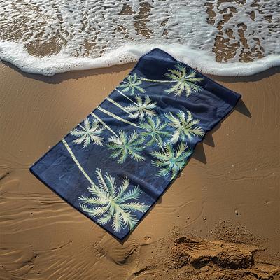 Beach Towel Palm Tree Series 100% Micro Fiber Comfy Blankets Oversized Beach Towel, 35x70, Large Swim Towel for Teens Adults, Quick-Dry, Absorbent, Soft, Versatile for Travel, Bath and Pool