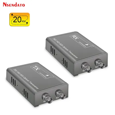 1080P 3G HD SDI Fiber Optic Extender Converter 20km Local SDI Loop Out BNC Coaxial Signal Optic Dual