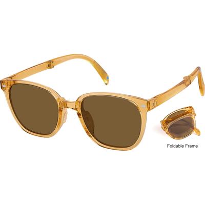 Zenni Sunglasses Brown Plastic Full Rim Frame