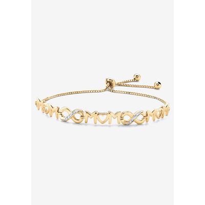 Women's Gold-Plated Sterling Silver Diamond Accent 