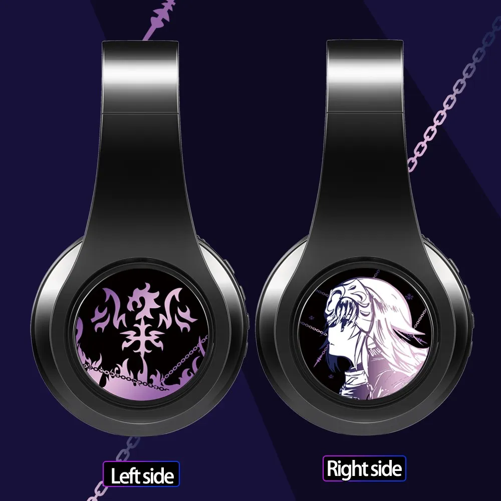 Drahtlose Silent Disco Kopfhörer Anime Fate/Grand Auftrag FGO Jeanne d'Arc Stereo Bluetooth Kopfhörer für Spiele Kopfhörer Image