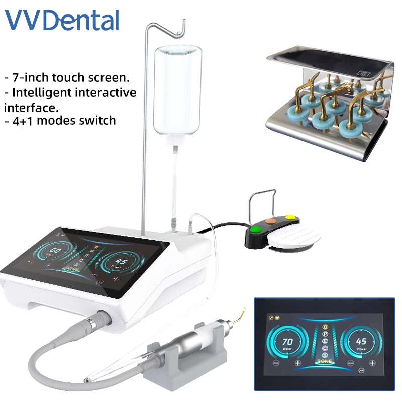 VVDental Dental Piezo Knochenschneider Piezosurgery Zahnimplantate Motor Ultraschall Knochenchirurgie Maschine mit 7-Zoll-Touchscreen Image