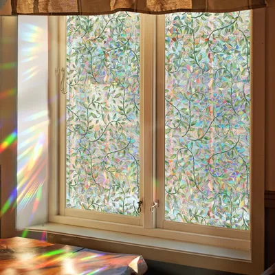 Sonnenfänger, doppelseitige Farbe, schillernder Glasaufkleber, prismatischer Regenbogen, Image