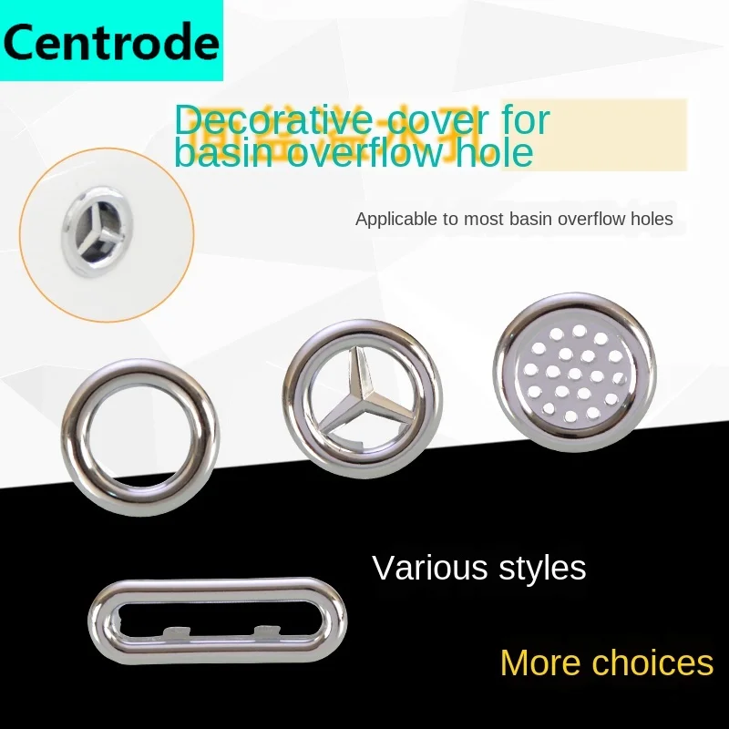 Keramik becken Überlauf dekorative Abdeckung Waschbecken Waschbecken voll von Wasser Überlauf loch Abdeckung Stecker Zubehör