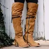 Frauen Stiefel Schnüren Sexy High Heels Frauen Schuhe Schnüren Winter Kniehohe Stiefel Warme Größe 35-43 2019 mode Stiefel ghn4