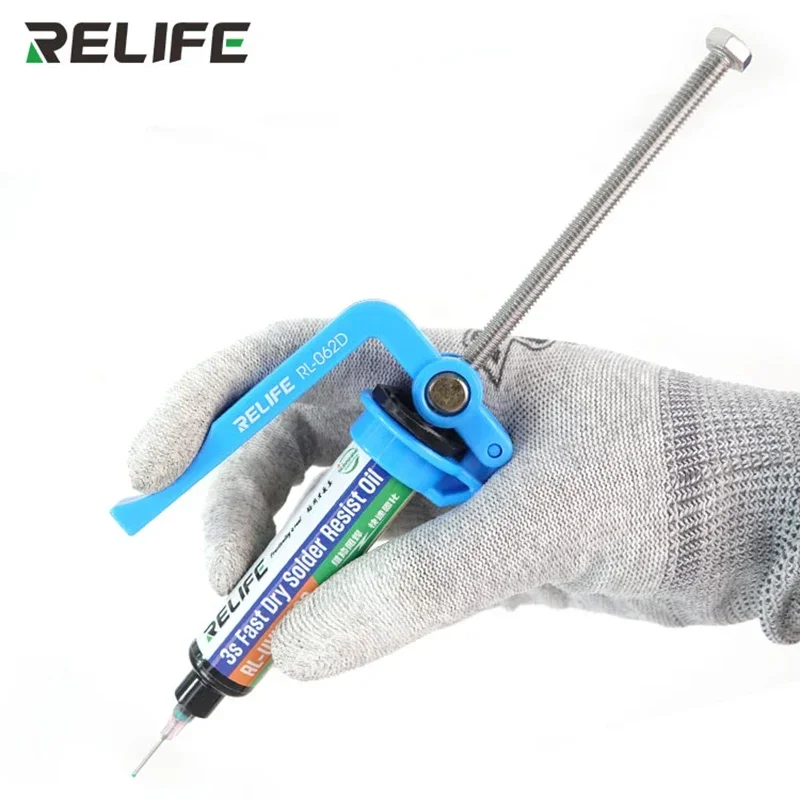 RELIFE RL-062D Arbeitsersparnis 5-10CC Neue Lotpaste Booster UV Solder Maske Tinte Schweißen Öl Drücker für Motherboard Reparatur Werkzeuge Image