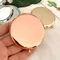 Benutzer definierte tragbare Klapp spiegel Mini Edelstahl Metall Make-up Kosmetik Taschen spiegel für Make-up Spiegel Beauty-Zubehör