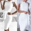 Sexy Frauen Kleid Spitze Hohl Backless Elegante Party Chic Retro Kleid Weiß Spitze Kleider Plus Größe 2021 Neue