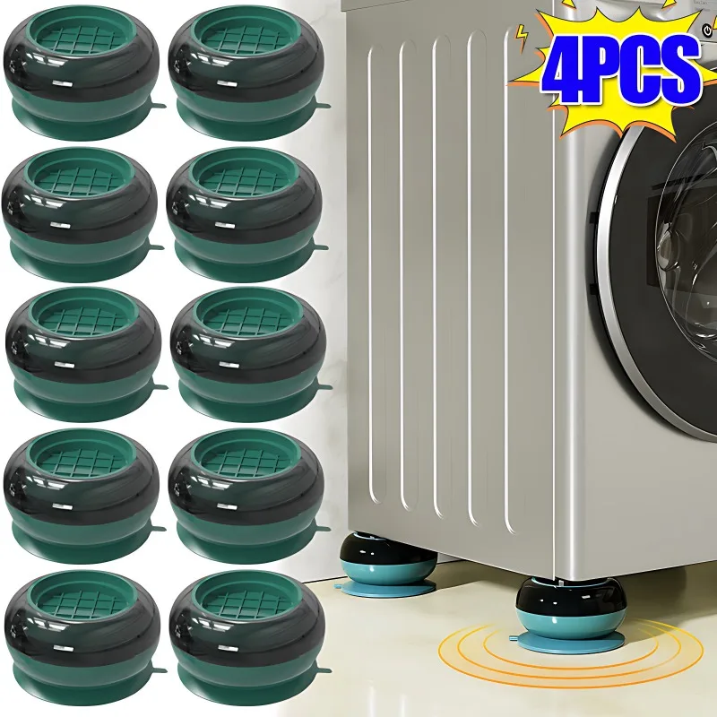 Universal Anti Vibration Pads Washing Machine Rubber Foot Mat Silent Refrigerator Furniture Pad Furniture Lifting Foot Base