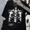 Womens Clothes New Arrival 2024 Summer Women'S Y2K Black Gothic Human Skeleton Pattern Graphic