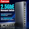Switch gestito AMPCOM 2.5GbE spina UK Switch di rete 8 porte 2.5 GBASE-T 10G SFP + Slot Uplink