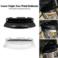 Moto Nero Cromato Inferiore Triplo Albero Deflettore del Vento Forcella Anteriore Per Harley Touring Electra Street Glide Road King 2014-2023