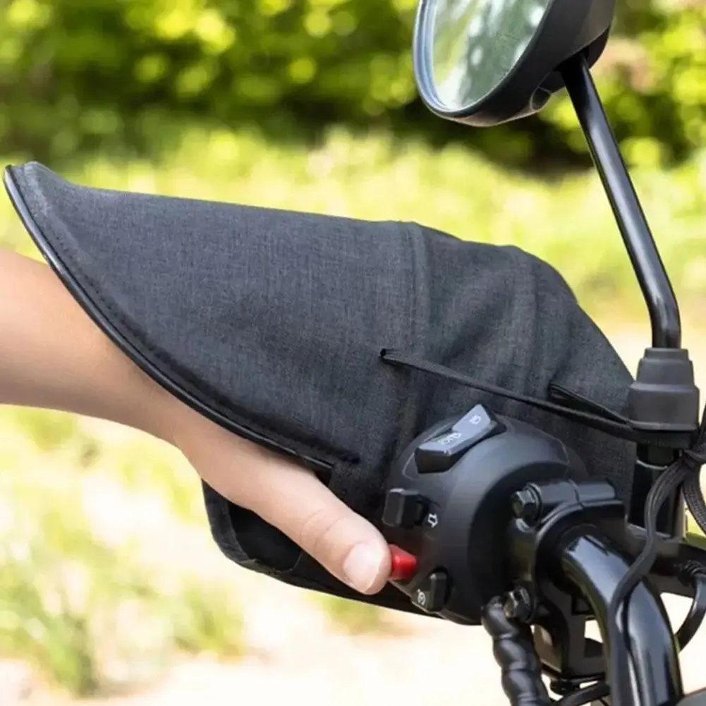 1 paio di guanti da manubrio per moto Guanti di protezione solare antivento impermeabili per la maggior parte delle moto Scooter ATV Motoslitta