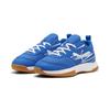 Trainingsschuh PUMA "Varion II Hallensportschuhe Jugendliche", Kinder, Gr. 33, blau (team royal weiß gum blau beige), Obermaterial: Synthetik, Textil; Futter: Textil; Innensohle: Textil; Laufsohle: Gummi, Schuhe
