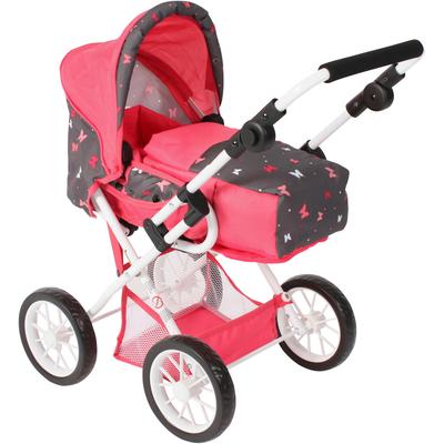 Kombi-Puppenwagen CHIC2000 "Leni, Butterfly", bunt (butterfly), Puppenwagen, KinderB:37cm H:68cm T:64cm, Metall, Kunstst