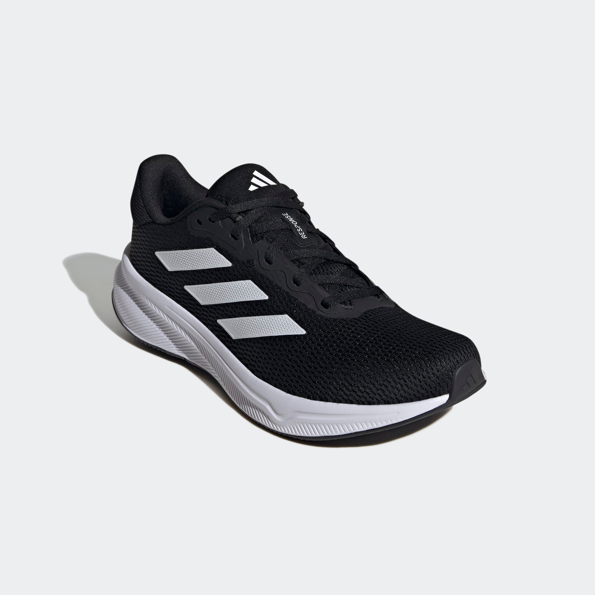 Laufschuh ADIDAS PERFORMANCE "RESPONSE", Herren, Gr. 42, schwarz-weiß (core schwarz, cloud weiß, core schwarz), Synthetik, Textil, Schuhe Laufschuh