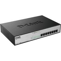 D-LINK Netzwerk-Switch DGS-1008MP, schwarz, B:28cm H:4,4cm T:18cm, Netzwerk-Switches