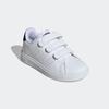 Klettschuh ADIDAS SPORTSWEAR "ADVANTAGE BASE 2.0 KIDS", Kinder, Gr. 30, schwarz-weiß (cloud weiß, cloud weiß, core schwarz), Synthetik, sportlich, Schuhe, Design auf den Spuren des adidas Stan Smith