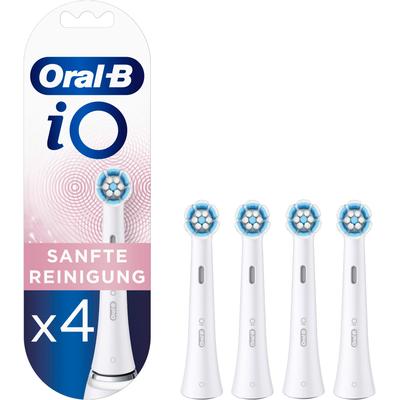 Aufsteckbürste ORAL-B "iO Sanfte Reinigung" Zahnbürstenköpfe Gr. 4 St., weiß iO Technologie