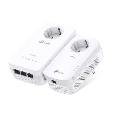 TP-LINK WLAN-Repeater "TL-WPA1300P KIT(DE) KIT AV1300 Powerline 2er WLAN AC", weiß, B:20cm H:12cm T:25cm, Router