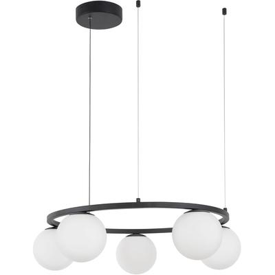 NOVA LUCE LED-Hängeleuchte "JOLINE", schwarz, Ø 50,00cm H: 155cm, Lampen Image