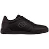 Sneaker LOTTO, Gr. 49, schwarz (schwarz, dunkelgrau), Synthetik, Kunstfaser, clean, sportlich, Schuhe, - in XL Größen erhältlich