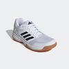 Hallenschuh ADIDAS PERFORMANCE, Gr. 43, schwarz-weiß (cloud weiß, core schwarz, gum10), Textil, Synthetik, sportlich, Schuhe, geeignet für jeden Hallensport