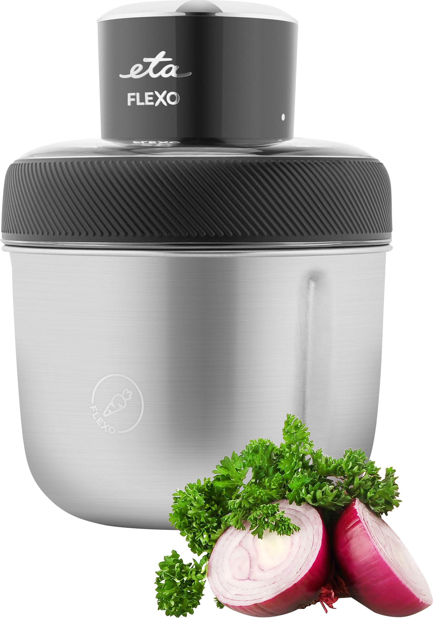 ETA Zerkleinerer "Flexo ETA407990000", grau (edelstahl), B:19cm H:23cm T:16cm, Zerkleinerer
